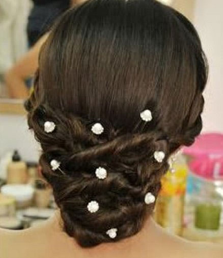 Accessoires de Mariage Bijoux de Cheveux Pic,chignon Cristal Perles