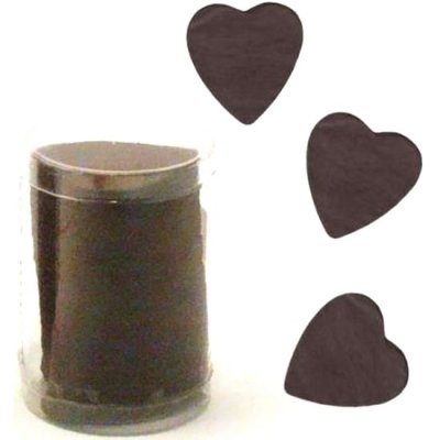 Confettis de table  - Confettis coeur chocolat en papier - 100 g : illustration