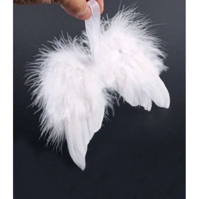 Dcoration de Table  - Ailes d'Ange Plumes Blanches Dcoration Plumes Mariage : illustration