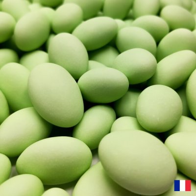 Mariage thme Provence  - Drages 45 % amandes avola dauphine vert tilleul 250 ... : illustration