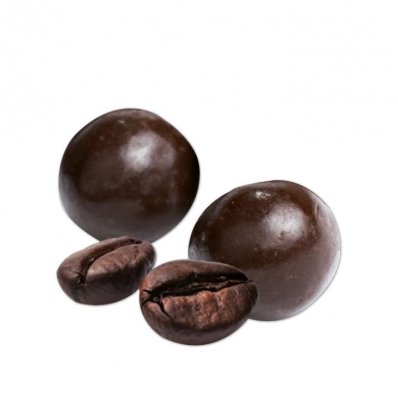 Dco de table Communion  - Grains de caf enrobs de chocolat noir 79%- 150g : illustration