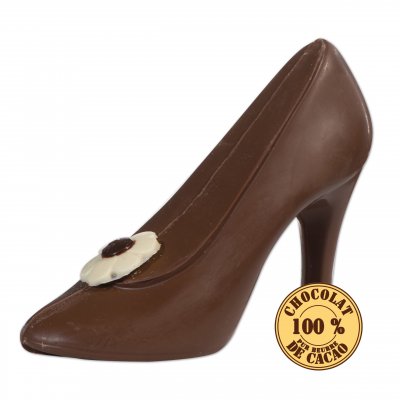 Drages au chocolat  - Chaussure de princesse en chocolat 150 Gr : illustration