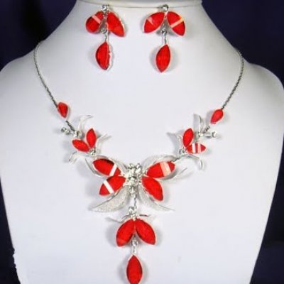bijoux mariage rouge