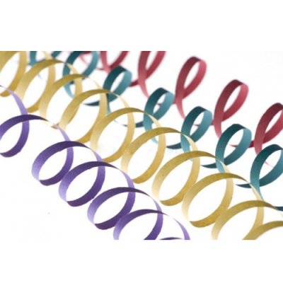 Dcoration de Baptme  - 20 serpentins multicolores 4 m : illustration