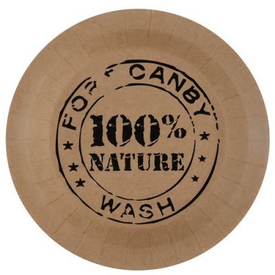 Vaisselle Jetable  - Assiettes jetables 100% nature : illustration