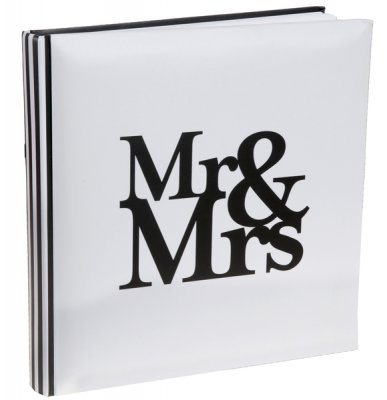 Dcoration de Salle  - Livre d'or de mariage Mr & Mrs : illustration