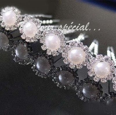 Accessoires de Mariage Bijoux de Cheveux Pic,chignon Cristal Perles