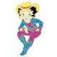 Broche Femme Plaqu Or Betty Boop Western Country : illustration