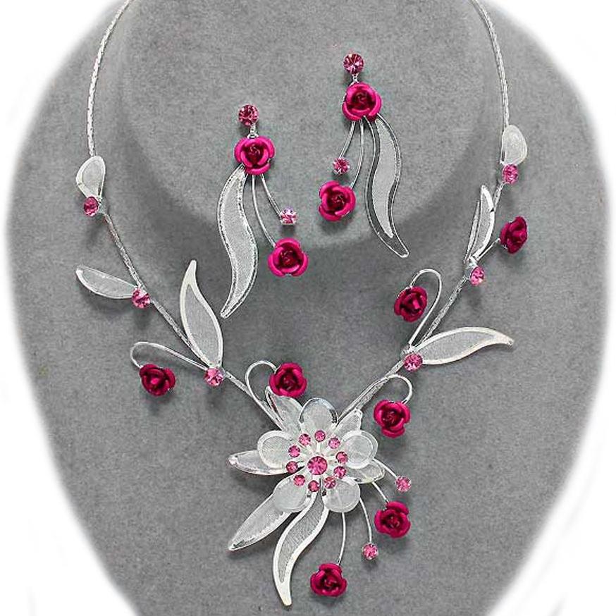 Cristal Parure Bijou Mariage Parure De Bijoux Mariage Rose Gold