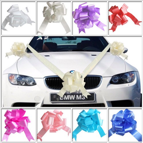 Decoration voiture mariage kits ruban couleur aux choix