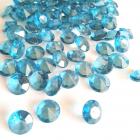 100 Diamants de table 10 mm bleu canard 