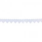 Guirlande coeurs blanc de 3 m en papier ignifugé déco mariage