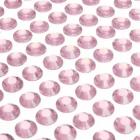 100 strass à coller diamants rond 4 mm rose