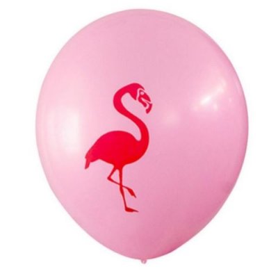 Promotions  - 5 ballons gonflables flamant rose - fuchsia et rose ... : illustration