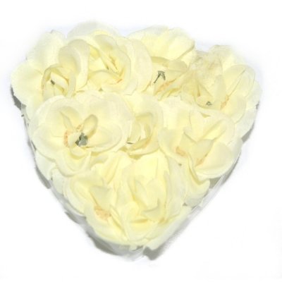 Dco de table Communion  - Rose jaune pale artificielles en tissu - fleurs artificielles ... : illustration