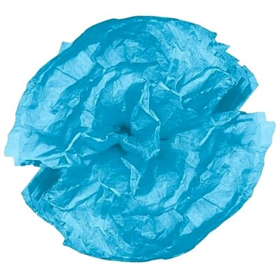 Dcoration Voiture Mariage  - 10 boules pompons fleurs en papier de soie turquoise : illustration