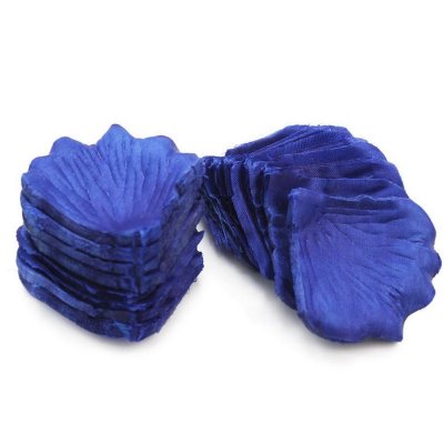 Ptales pour dcoration de table  - Petales de rose mariage bleu roi (lot de 200 Pices) : illustration