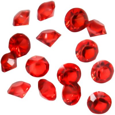 Mariage thme diamant  - Diamants Dcoratif Rouge 10 mm Dco Table Mariage ... : illustration