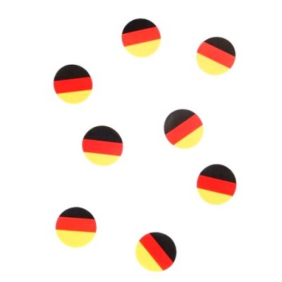 Mariage thme voyage  - Confettis de table drapeau Allemagne : illustration