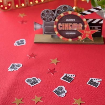 Dcoration de Table Mariage  - Confettis de Table Cinma Hollywood ( Lot de 50 )  : illustration