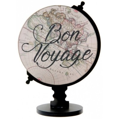 Mariage thme voyage  - Centre De Table Mappemonde Sur Socle : illustration