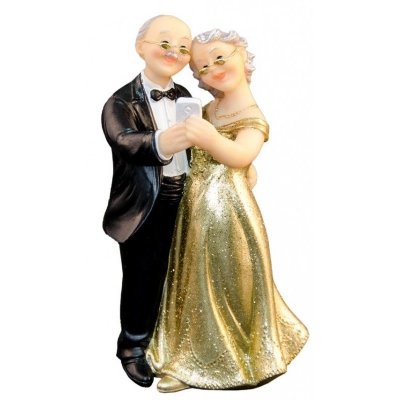 Figurines Mariage  - Figurine Mariage Selfie- Noces d'Or 11,8cm : illustration