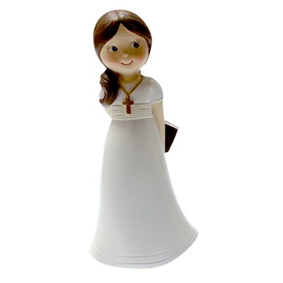 Dcoration de Communion  - Figurine communiante au sourire timide : illustration