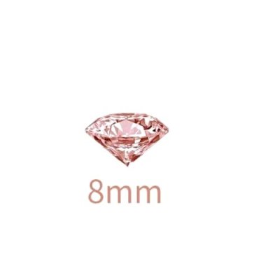 Diamants dcoratif mariage  - Confettis diamants rose gold 8 mm - Lot de 100 : illustration
