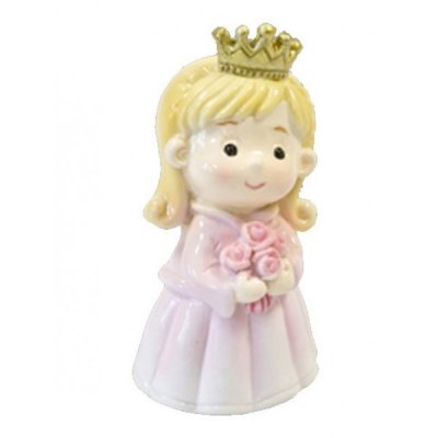 Figurines de Communion  - Figurine petite princesse 6 cm : illustration