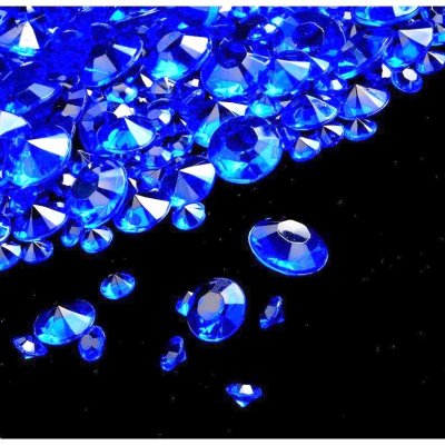 Diamants dcoratif mariage  - Diamant de table bleu marine 4,5 mm, 8 mm et 10 mm ... : illustration