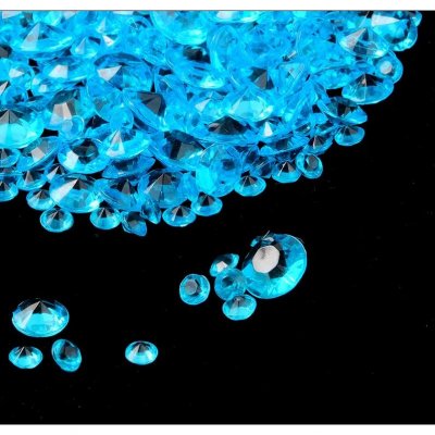Diamants dcoratif mariage  - Diamant de table turquoise 4,5 mm, 8 mm et 10 mm x ... : illustration