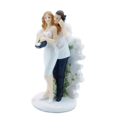 Dcoration de Table Mariage  - Figurine couple de maris fantaisie 