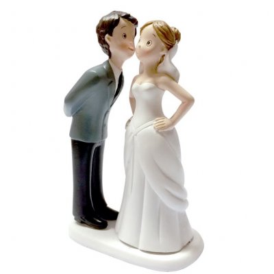 Figurines Mariage  - Figurine mariage style BD le bisou : illustration