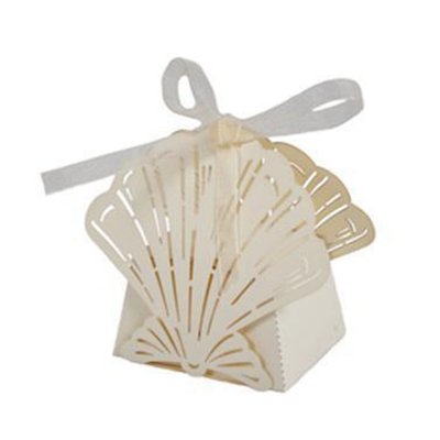 Mariage thme mer  - Boite  Drage Coquillage Mariage  (Lot de 10) : illustration