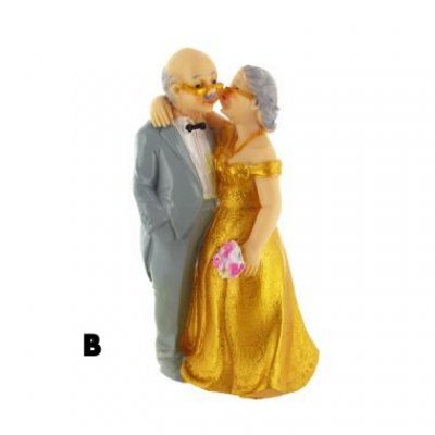 Thme retraite  - Figurine 50 Ans de Mariage Maris Noce d'Or : illustration