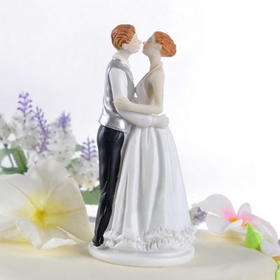 Mariage thme conte de fe  - Figurine mariage couple de maris tendresse : illustration