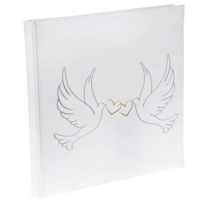 Mariage thme oiseaux/colombes  - Livre d'or Mariage Colombe : illustration