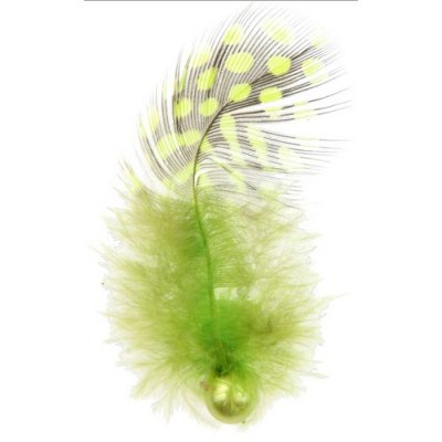 Mariage thme champtre  - Plumes avec Perle - Vert - Dcoration Mariage : illustration