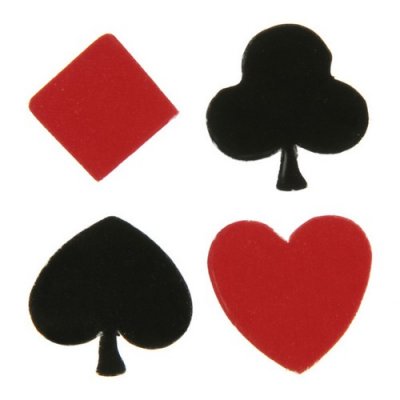Dcoration de Fte, Anniversaire, Mariage, Baptme  - Confettis de Table Casino ou Poker : illustration