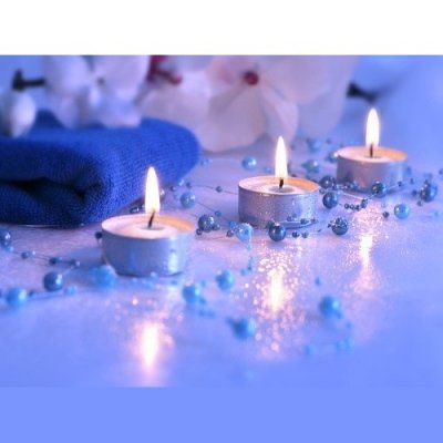 Perles pour dcoration de table  - Guirlande de Perles Bleu Marine Dco Mariage   : illustration