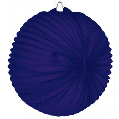 ARCHIVES  - Lampion rond violet 34 cm en Papier ignifug   : illustration