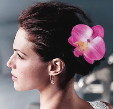 Pince Pic,chignon Epingle Cheveux Mariage Fleurs Orchidée