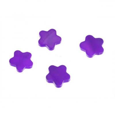 Dcoration de Table  - Confettis table 24 Fleurs Nacres Violet prune : illustration
