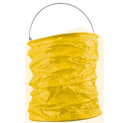 Dcoration de Communion  - Lampion jaune  anse 15 cm : illustration