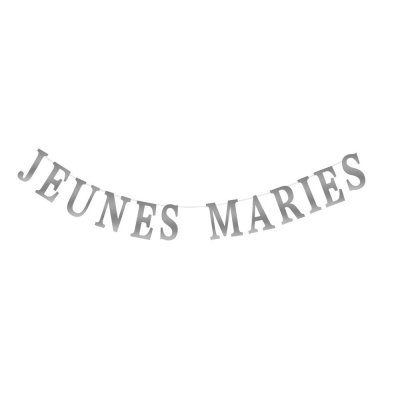 Mariage thme Just Married  - Guirlande lettres 