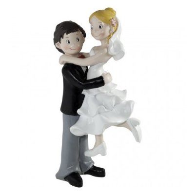 Decoration Mariage  - Figurine Mariage Couple De Maris Enlac Pour La Vie : illustration