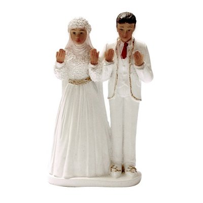 Figurines Mariage  - Sujet rsine couple de maris Oriental : illustration