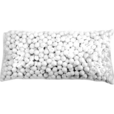Confettis de table  - Sachet de 1000 boules dancing blanches : illustration