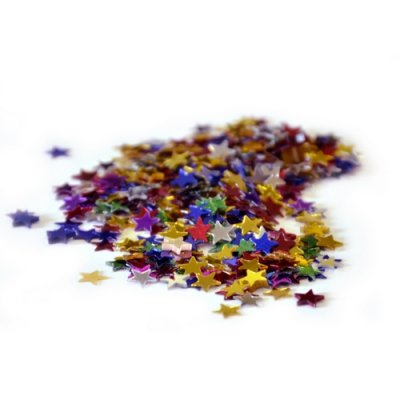 Decoration Mariage  - Confettis de table toile multicolore 30 g : illustration