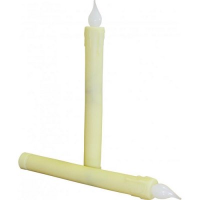 Dco de table Baptme  - 2 bougies blanches lectriques : illustration